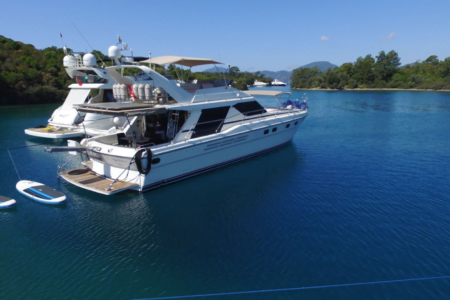 Princess 55 3 cabin 6 pax motor yacht for charter fethiye gocek 3