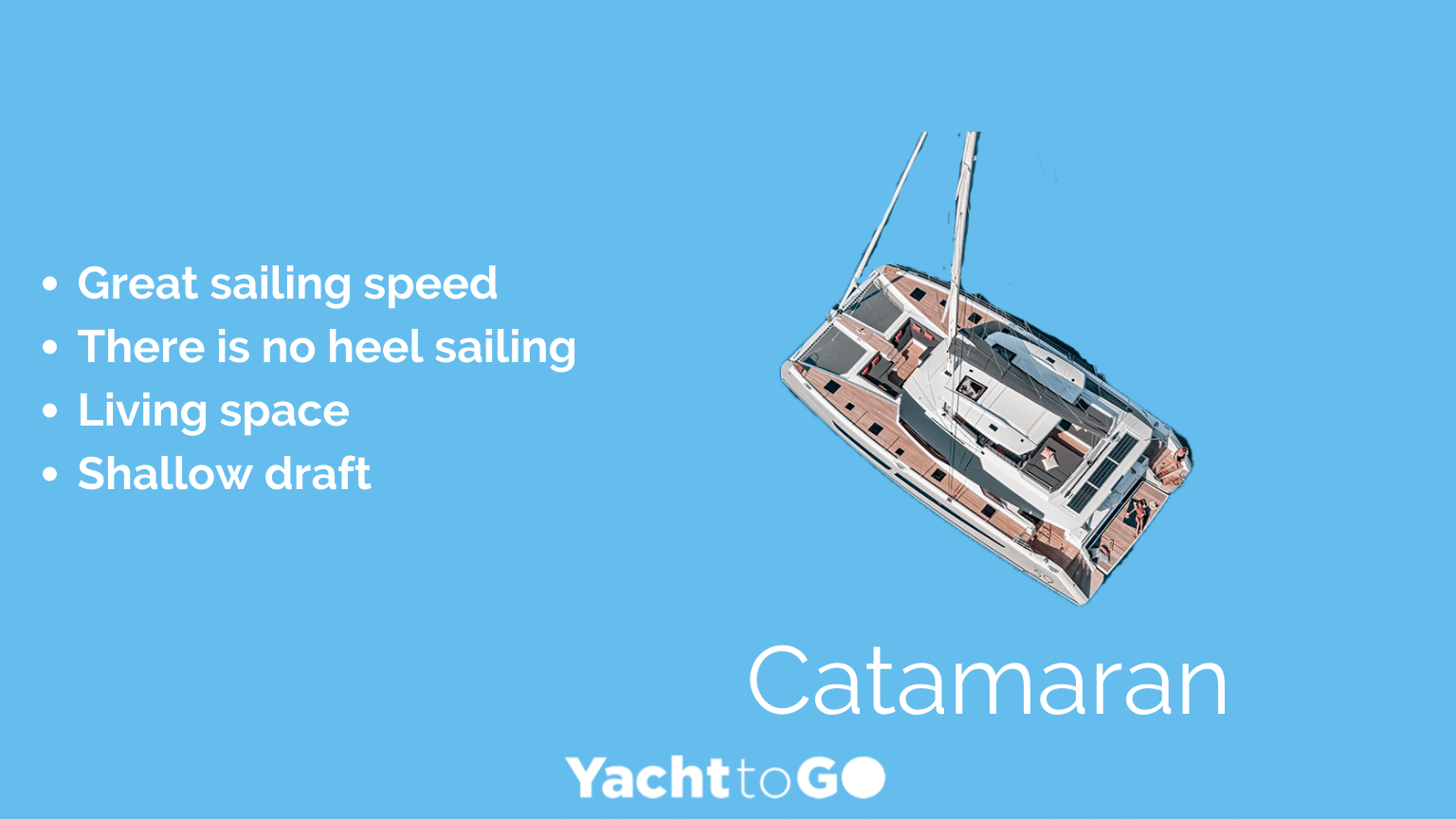 तुर्की में किराये के लिए नावों के प्रकार - कैटामारन के लाभ