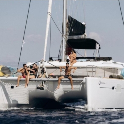 La Luna catamaran, Lagoon 450 charter Gocek, rent catamaran Fethiye, bareboat Turkey, luxury yacht charter Gocek, 10 pax catamaran Turkey, YachttoGO