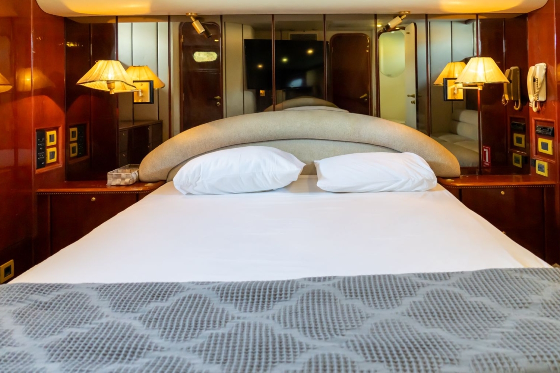 MAKO motor yacht cruising in the turquoise waters of Göcek Turkey